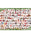 Παζλ Eurographics 1000 κομμάτια - Χριστουγεννιάτικα γατάκια - 2t