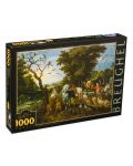 Παζλ D-Toys 1000 κομμάτια – Η είσοδος των ζώων στην κιβωτό του Νώε, Pieter Bruegel the Elder - 1t