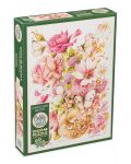 Παζλ Cobble Hill 1000 κομμάτια - Ροζ λουλούδια - 1t