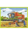 Παζλ με κύβους  Ravensburger 12 κομμάτια -Αγροτικά μηχανήματα - 4t