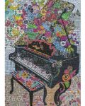 Παζλ Heye 1000 κομμάτια -Πιάνο με λουλούδια - 2t