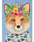 Παζλ Heye 1000 κομμάτια  - Φιλική αλεπού με λουλούδια - 2t