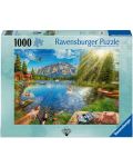Παζλ  Ravensburger 1000 κομμάτια - Ζωή στη λίμνη - 1t