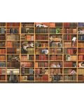 Παζλ Cobble Hill 1000 κομμάτια - Βιβλιοθήκη γάτας - 2t