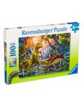Παζλ Ravensburger 100  XXL κομμάτια - Η όαση των δεινοσαύρων - 1t
