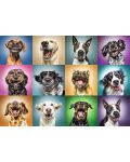 Παζλ Trefl 1000 κομμάτια - Διασκεδαστικά πορτρέτα σκύλων  - 2t