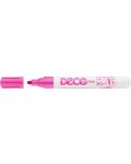 Μαρκαδόρος διαρκείας Ico Deco - Στρογγυλή μύτη,ροζ - 1t