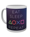 Κούπα GB eye Games: PlayStation - Eat, Sleep, Play, Repeat - 1t