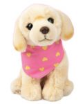Λούτρινο παιχνίδι Studio Pets - Σκύλος Λαμπραντόρ με πετσέτα, Happy, 23 cm - 1t