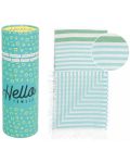 Πετσέτα θαλάσσης σε κουτί Hello Towels - Bali, 100 х 180 cm,100% βαμβάκι, τιρκουάζ πράσινο - 1t