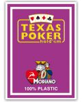 Πλαστικές κάρτες πόκερ Texas Poker - μωβ πλάτη - 1t