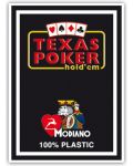 Πλαστικές κάρτες πόκερ Texas Poker - μαύρη πλάτη - 1t
