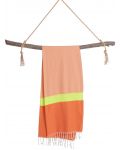 Πετσέτα θαλάσσης σε κουτί Hello Towels - Neon, 100 х 180 cm,100% βαμβάκι, πορτοκαλο-πράσινο - 3t