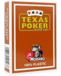 Πλαστικές κάρτες πόκερ Texas Poker - ώχρα - 1t