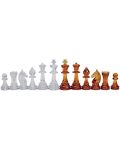 Πλαστικά πιόνια σκάκι Sunrise - Staunton No 6, amber/transparent - 1t
