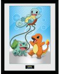 Αφίσα με κορνίζα GB eye Games: Pokemon - Kanto Starters - 1t