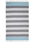 Πετσέτα θαλάσσης σε κουτί Hello Towels - New Collection, 100 х 180 cm, 100% βαμβάκι, μπλε-γκρι - 2t