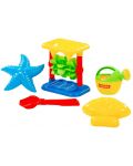 Σετ παραλίας Polesie Toys - Μύλος, 5 μέρη, ποικιλία - 1t