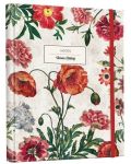 Σημειωματάριο Victoria's Journals Florals - Poppy , κρυφό σπιράλ, σκληρό εξώφυλλο, σε γραμμές - 1t