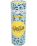 Πετσέτα θαλάσσης σε κουτί Hello Towels - Palermo, 100 х 180 cm,100% βαμβάκι, μπλε-κίτρινο - 4t