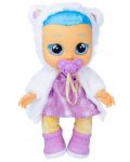 Κούκλα που κλαίει με δάκρυα IMC Toys Cry Babies -Crystal, άρρωστο μωρό, μωβ και λευκό - 6t