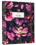 Σημειωματάριο Victoria's Journals Florals - Λουλούδια, κρυφό σπιράλ, σκληρό εξώφυλλο, σε γραμμές - 1t