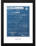 Αφίσα με κορνίζα GB eye Television: Star Trek - USS Enterprise's Plan - 1t