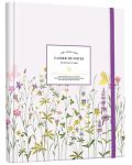 Σημειωματάριο Victoria's Journals Florals - Ανοιχτό μωβ,  κρυφό σπιράλ, σκληρό εξώφυλλο, σε γραμμές - 1t