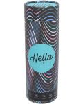 Πετσέτα θαλάσσης σε κουτί Hello Towels - New Collection, 100 х 180 cm, 100% βαμβάκι, μπλε-γκρι - 4t