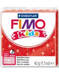  Πολυμερικός πηλός  Staedtler Fimo Kids - γυαλιστερό κόκκινο χρώμα - 1t
