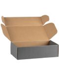 Κουτί δώρου  Giftpack - 33 x 18.5 x 9.5 cm, κραφτ και γκρι - 3t