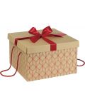 Κουτί δώρου  Giftpack - Με κόκκινη κορδέλα και χερούλια, 34 x 34 x 20 cm - 1t