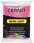 Πολυμερικός Πηλός Cernit Neon Light - Κυκλάμινο, 56 g - 1t