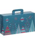 Κουτί δώρου Giftpack Bonnes Fêtes - Μπλε, 33 cm - 1t