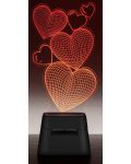 Φορητό ηχείο Cellularline - LED Lights Hearts, μαύρο - 2t
