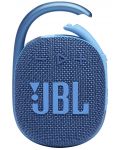 Φορητό ηχείο JBL - Clip 4 Eco, μπλε - 1t