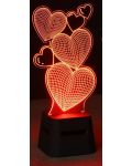 Φορητό ηχείο Cellularline - LED Lights Hearts, μαύρο - 3t
