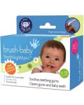 Μαντηλάκια καθαρισμού για τα ούλα και τα δόντια  Brush Baby -0-16 μηνών, 20 τεμάχια - 1t