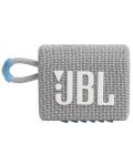 Φορητό ηχείο JBL - Go 3 Eco, λευκό/γκρι - 5t