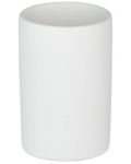 Θήκη για οδοντόβουρτσα Wenko - Polaris Mod, 7.5 х 11.2 cm, κεραμική, λευκό ματ - 1t