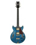 Ημιακουστική κιθάρα  Ibanez - AMH90, Prussian Blue Metallic - 2t