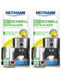 Σκόνες καθαρισμού για άλατα ασβεστίου οικιακών συσκευών Heitmann - Bio, 2 x 25 g - 1t