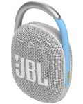 Φορητό ηχείο JBL - Clip 4 Eco, λευκό/ασημί - 2t