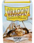 Προστατευτικά καρτών Dragon Shield Sleeves - Matte Ivory (100 τεμ.) - 1t
