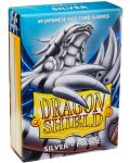 Προστατευτικά καρτών Dragon Shield Sleeves - Small Matte Silver (60 τεμ.) - 1t