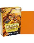 Προστατευτικά καρτών Dragon Shield Sleeves - Small Matte Orange (60 τεμ.) - 2t