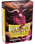 Προστατευτικά καρτών Dragon Shield Sleeves - Small Matte Magenta (60 τεμ.) - 1t