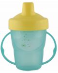 Κύπελλο μετάβασης με λαβές και σκληρό άκρο  Lorelli Baby Care - 210 ml, Πράσινο - 1t