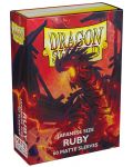 Προστατευτικά καρτών Dragon Shield Sleeves - Small Matte Ruby (60 τεμ.) - 1t