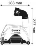 Συλλέκτης σκόνης  Bosch - Professional GDE 115/125 FC-T, Ø115-125 mm, Click & Clean - 2t